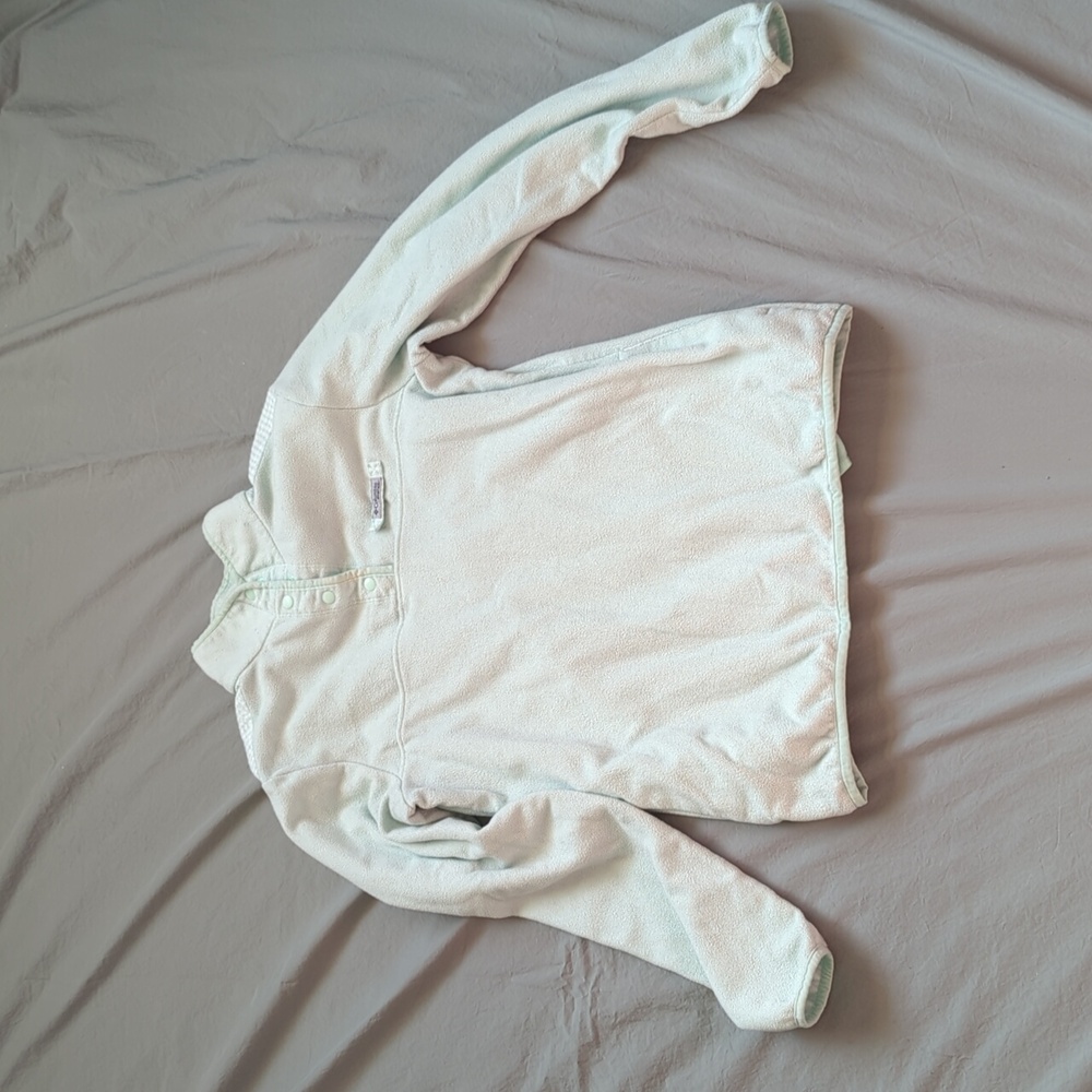 Columbia PFG Gingham light green fleece